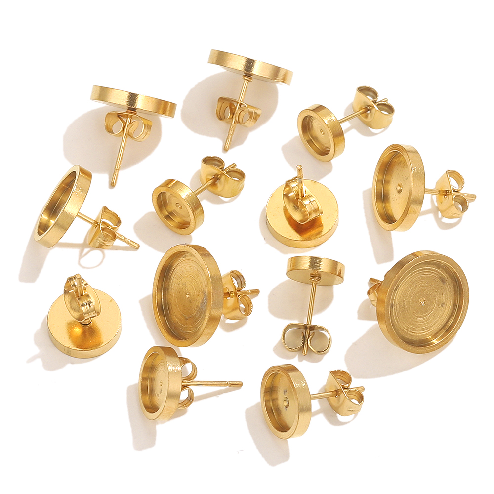10pcs Stainless Steel Gold Ear - Resin Craft Projects บทวิจารณ์และราคา