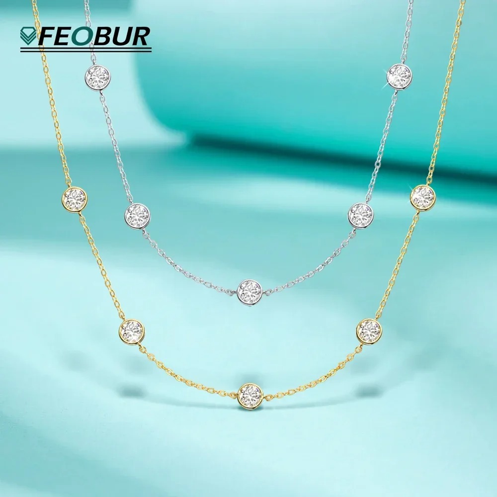 GRA Certified 5mm Moissanite N - Bezels Set Pendant บทวิจารณ์และราคา