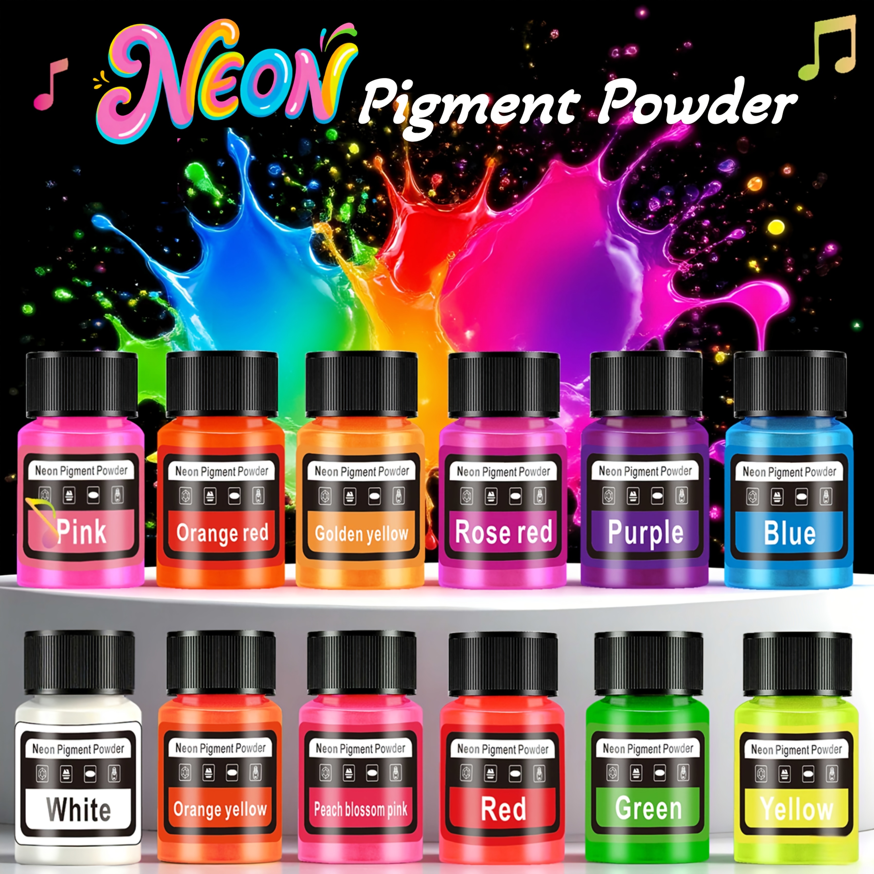 Fluorescent Powder/Neon Resin  - Resin Pigment Set บทวิจารณ์และราคา