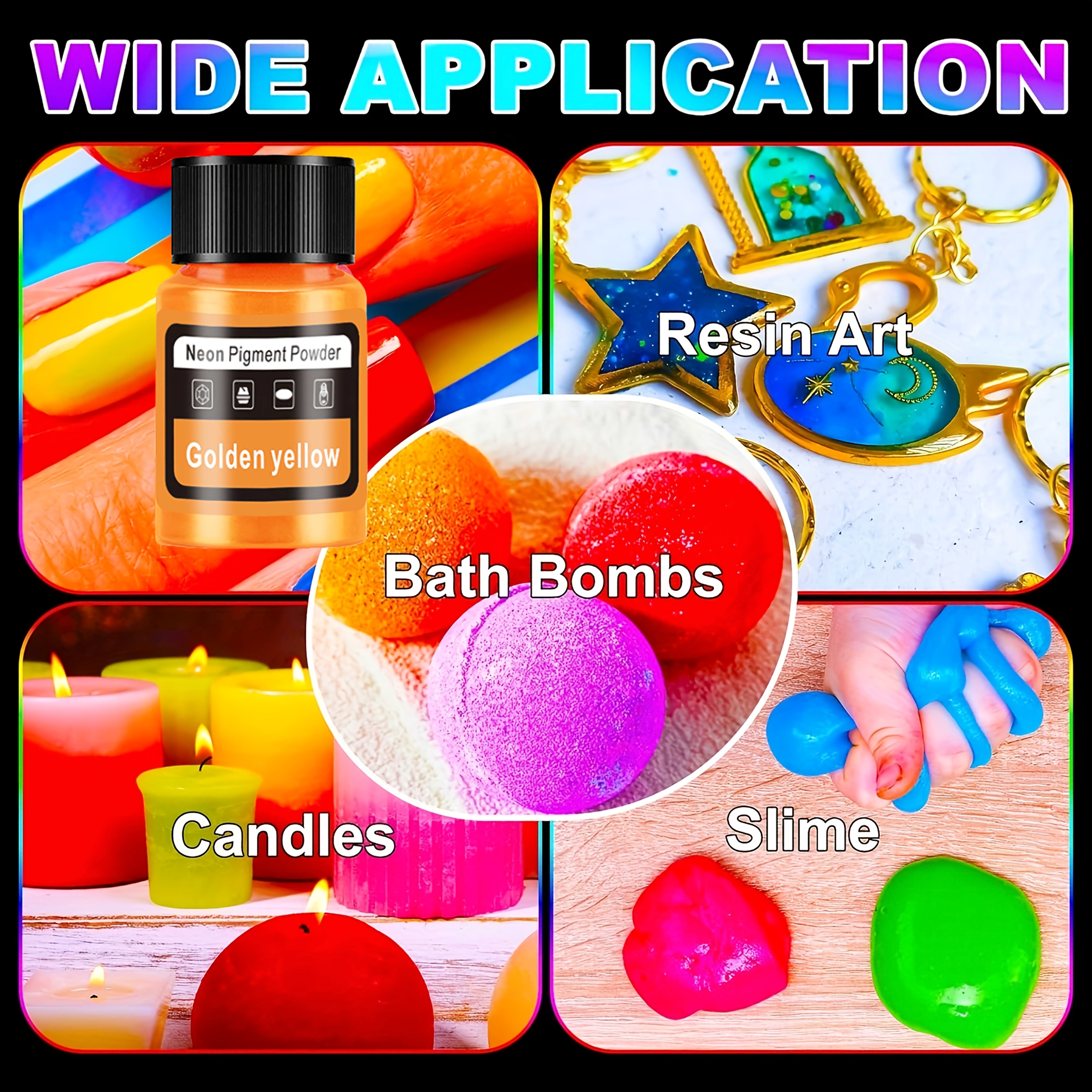 Fluorescent Powder/Neon Resin  - Resin Pigment Set บทวิจารณ์และราคา